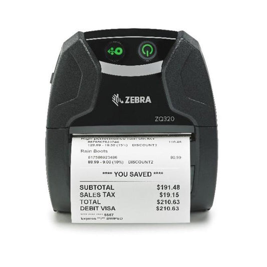 Zebra ZQ310 Plus 2" Outdoor Mobile Linerless Printer - Bluetooth